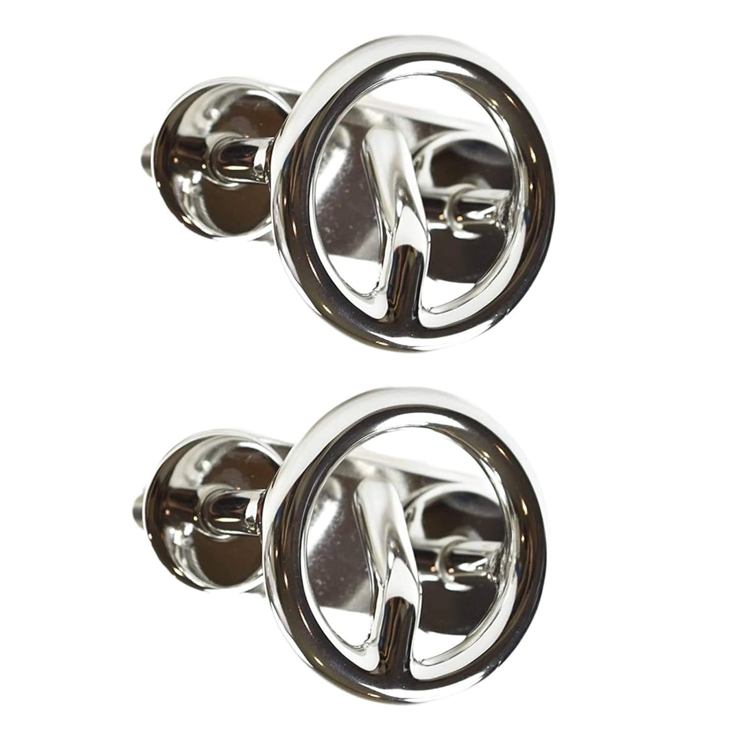 MARINE CITY Ski Tow Hook – 316 Stainless Steel, 2-1/2” Ring (Pack of 2)