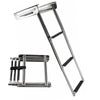 Marine City Stainless Steel 3-Step Under Platform Telescoping Ladder for Boat, Yacht