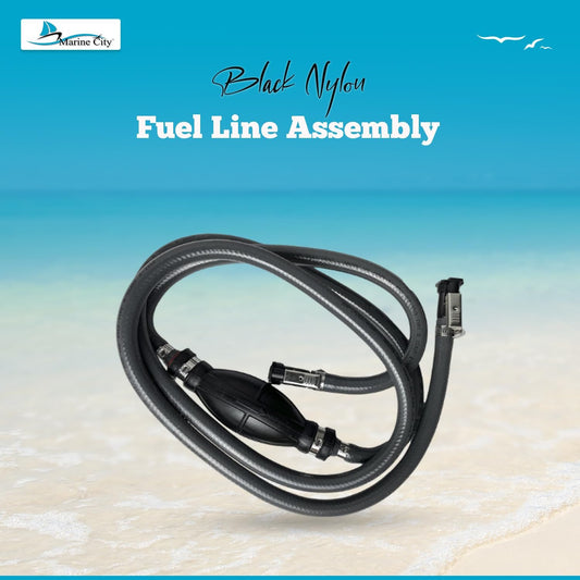 MARINE CITY Boat Heavy-Duty Fuel Line Assembly 8.8 FT Marine Outboard Fuel Hose
