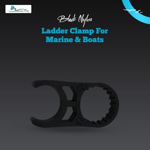 Marine City Black Nylon Ladder Clamp – Heavy-Duty Secure Mount for 1.5" Tube MARINE CITY