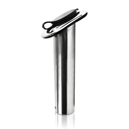 Marine City Fishing Rod Holder Heavy Duty Cast Stainless Steel, 30° Flange Angle