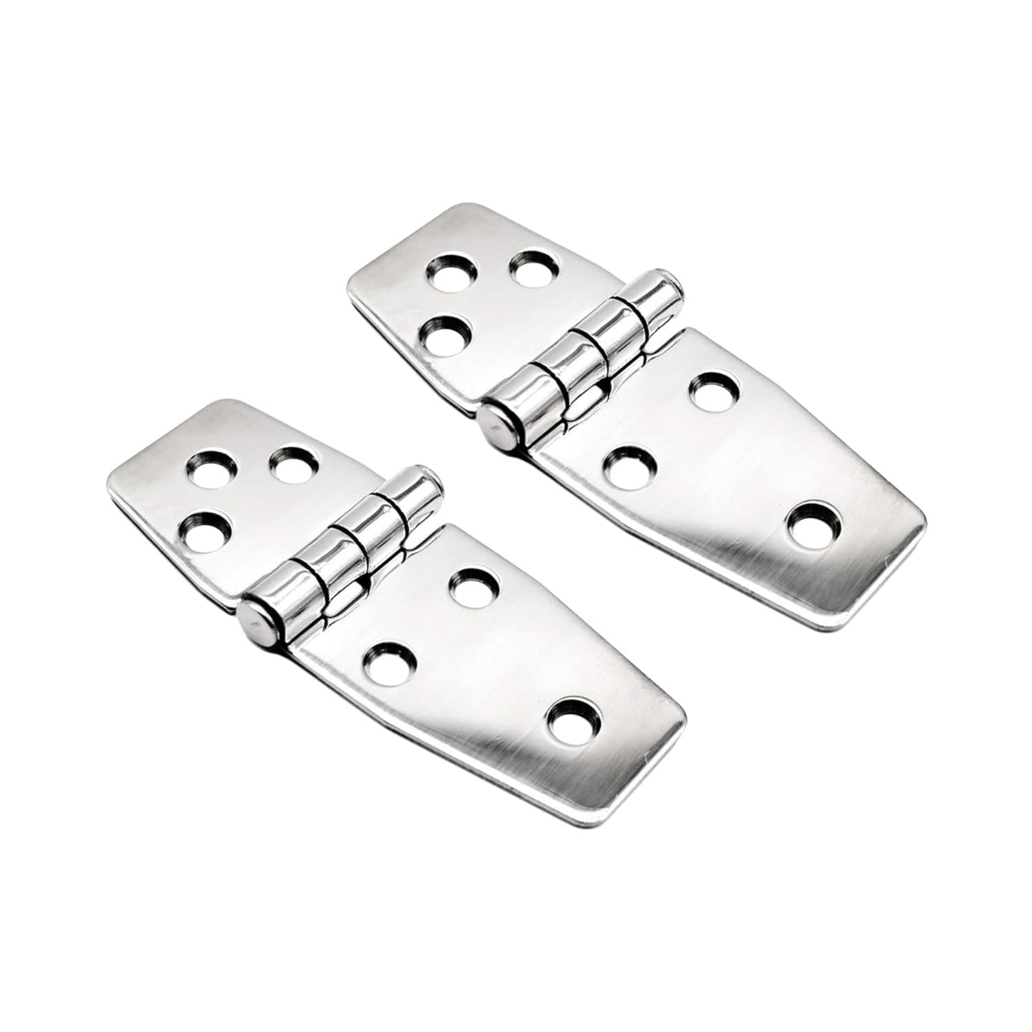 Marine City 6-Hole Short Sided Door Hinges 316 Stainless Steel Heavy-Duty (2 Pcs) Marine City