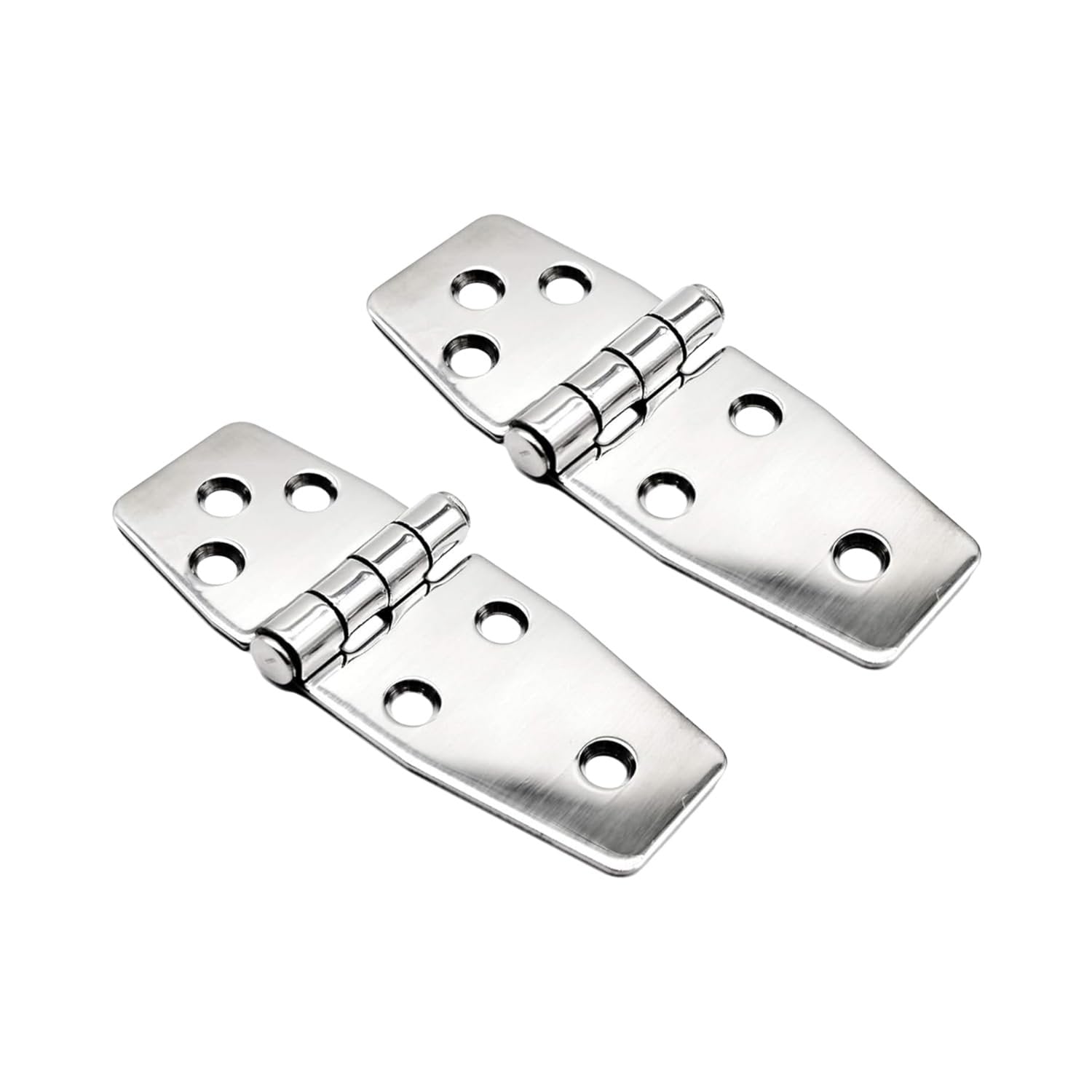 Marine City 6-Hole Short Sided Door Hinges 316 Stainless Steel Heavy-Duty (2 Pcs) Marine City