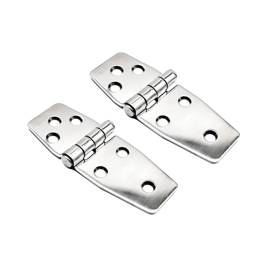 Marine City 6-Hole Short Sided Door Hinges 316 Stainless Steel Heavy-Duty (2 Pcs) Marine City