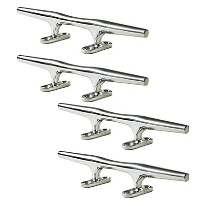 Marine City Dock Cleat – 12" 316 Stainless Steel Mooring Rope Tie Cleat (4 Pcs)