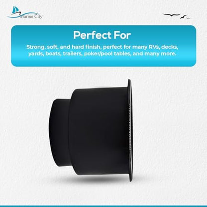 Marine City Plastic Drink Cup Holder Without Drain Hole – 3.5" Durable Holder