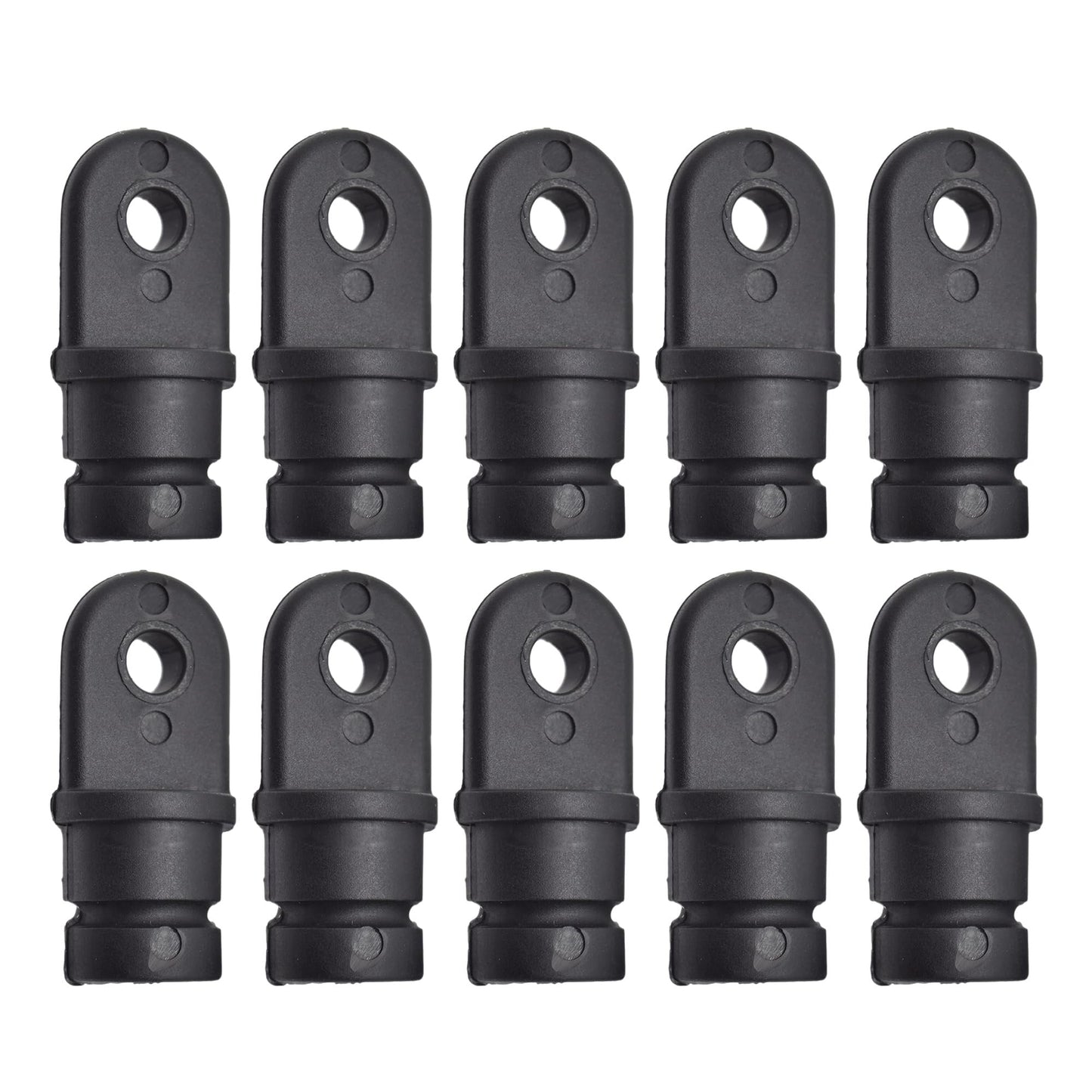 Marine City Black Nylon Bimini Top Eye End Cap - Round Inside Eye End Marine City Hardware