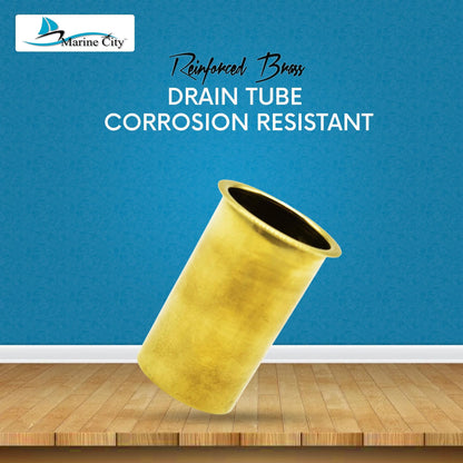MARINE CITY Tubo de drenaje de latón de 1-7/8" x 1" para barco
