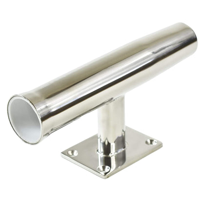 Marine City Tournament Style Single Rod Holder – Stainless Steel, 90° Angle