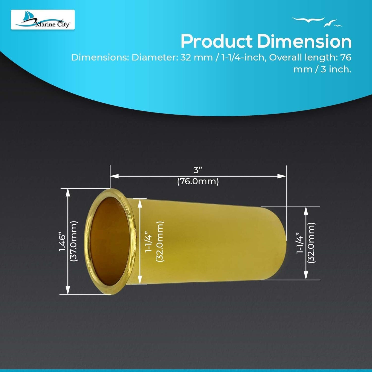 Marine City Brass Drain Tube – Corrosion-Resistant, Smooth & Functional