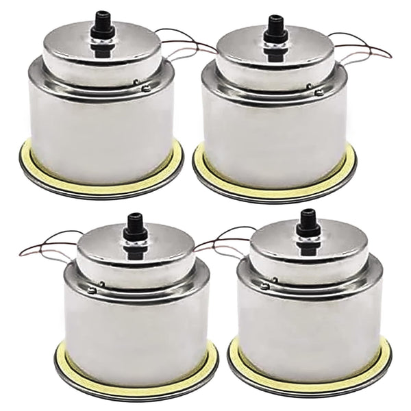 MARINE CITY Stainless Steel 3 Red LED Drink Cup Holder with Drain for Boat, RV, Poker Table, Counter Top, Dashboard