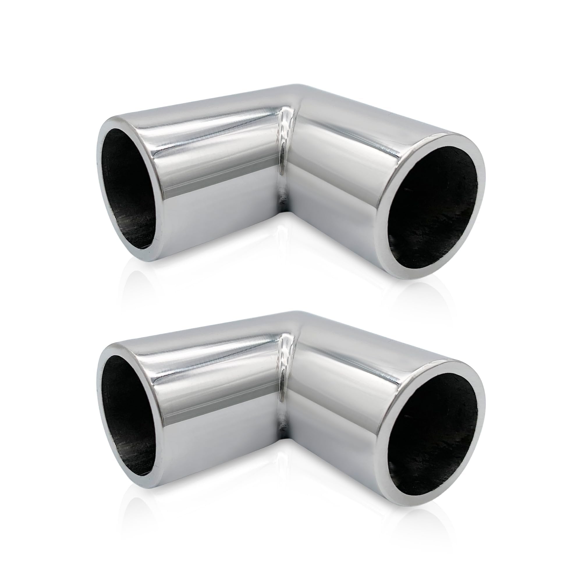 Marine City 90° Elbow Two-Way Connector – 304 Stainless Steel (Pack of 2)