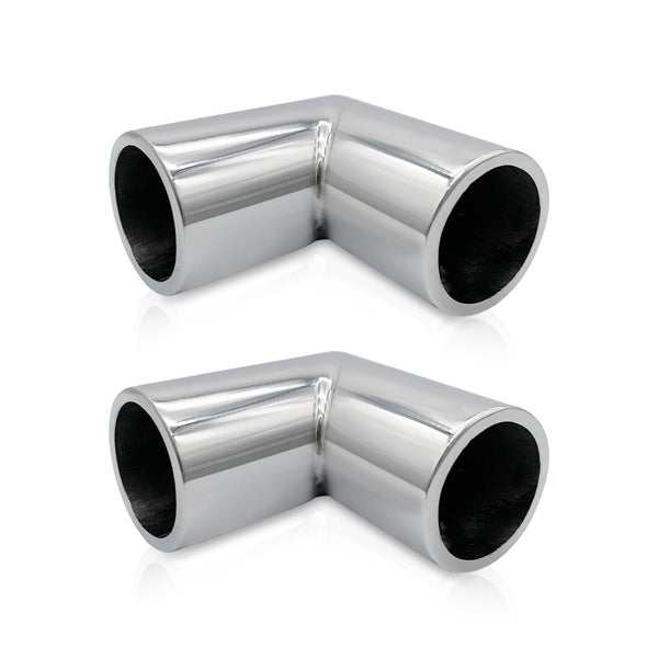Marine City 90° Elbow Two-Way Connector – 304 Stainless Steel (Pack of 2)