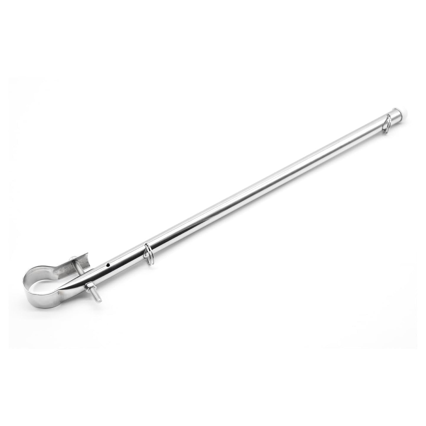 Marine City Stainless Steel Rail Mount Flag Pole Base – 304 Marine Stainless Marine City Hardware
