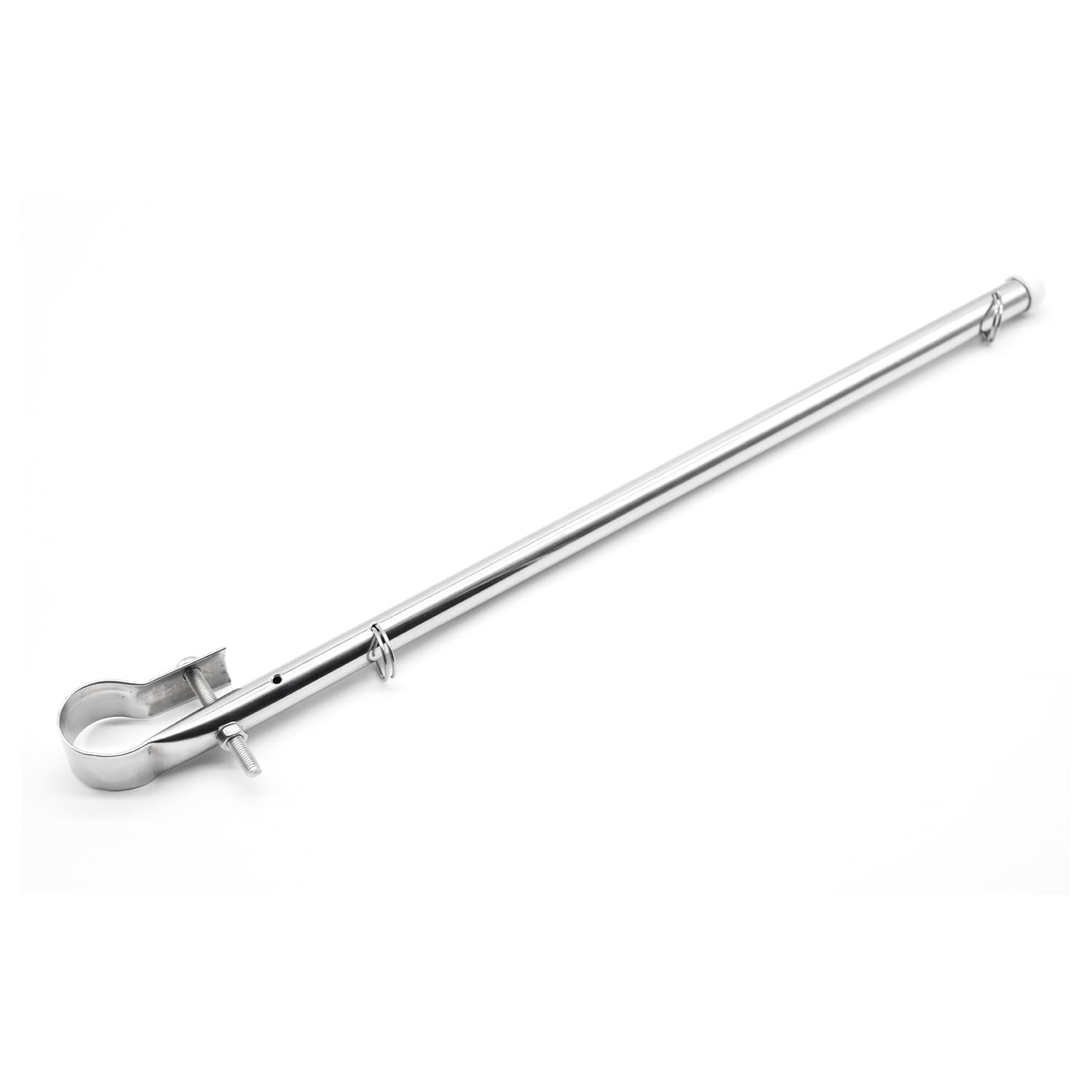 Marine City Stainless Steel Rail Mount Flag Pole Base – 304 Marine Stainless Marine City Hardware