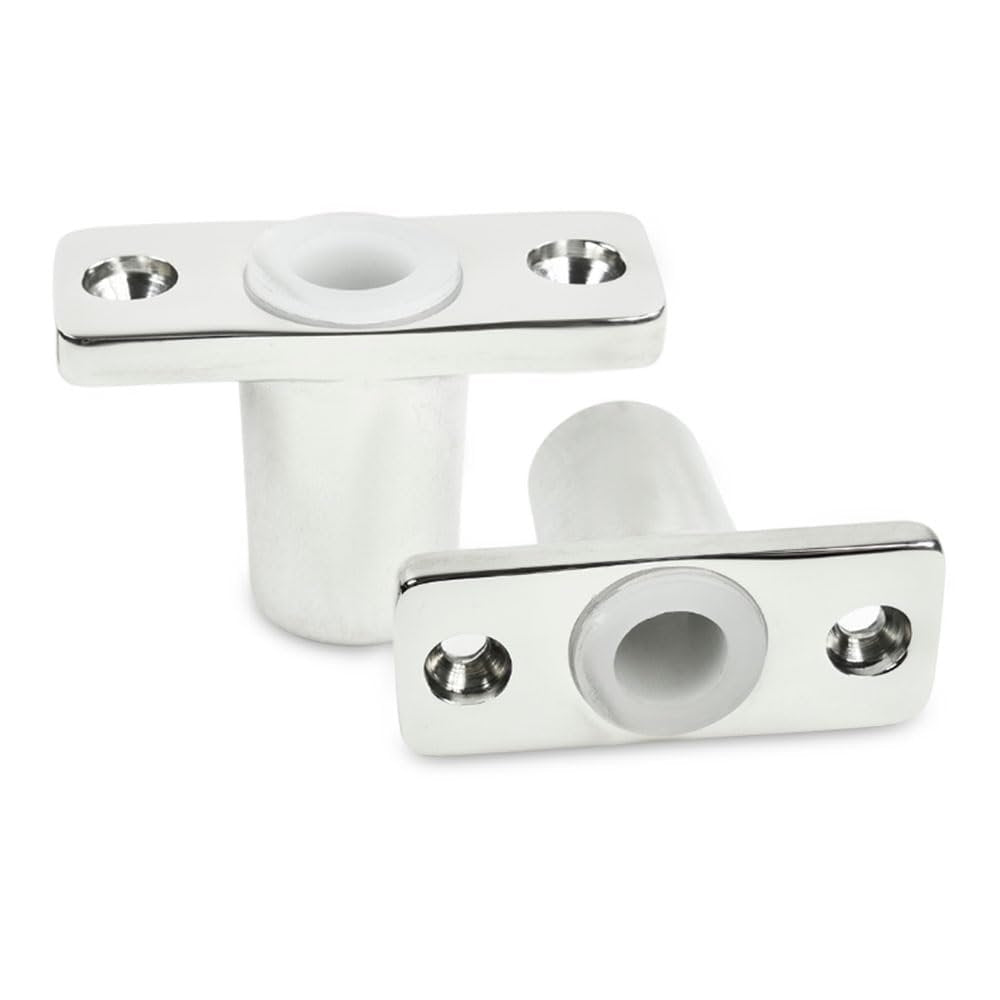 Marine City Rowlock/Oarlock Socket – 316 Stainless Steel, 1/2" Shank (Pack of 2)