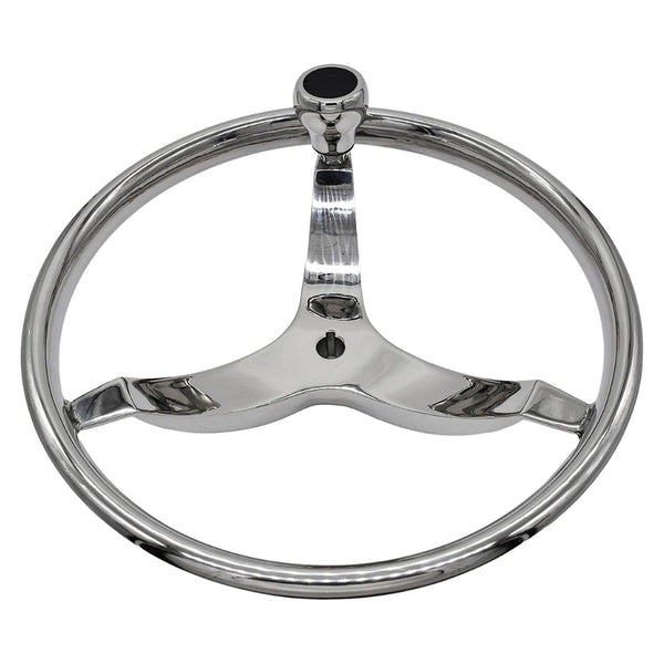 MARINE CITY 316 Stainless-Steel 13-1/2 Inches Sport Steering Wheel for Boat
