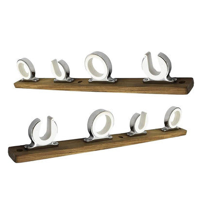 Marine City 4-Rod Reel Fishing Rod Storage Hanger Rack – 316 Stainless Steel MARINE CITY
