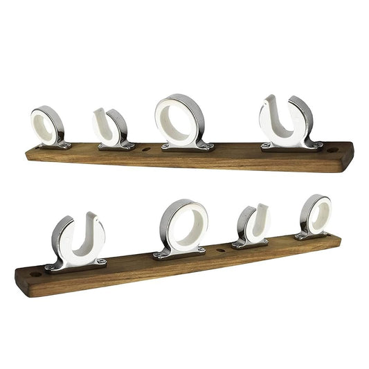 Marine City 4-Rod Reel Fishing Rod Storage Hanger Rack – 316 Stainless Steel MARINE CITY