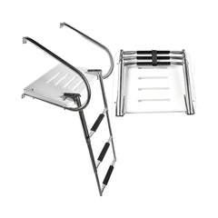 Marine City 304 Stainless Steel 3-Step Telescoping I/B Swim Platform Ladder