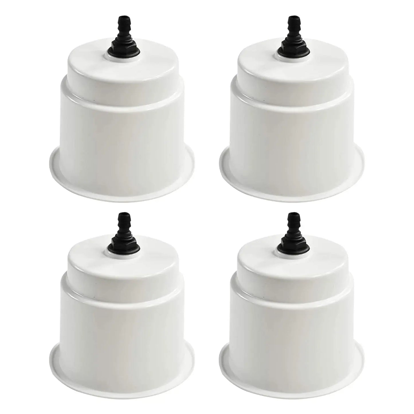 Marine City White Closeable Plastic Cup Holder with Drain – Fits 30 oz Marine City Hardware