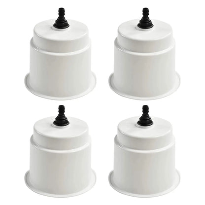 Marine City White Closeable Plastic Cup Holder with Drain – Fits 30 oz Marine City Hardware