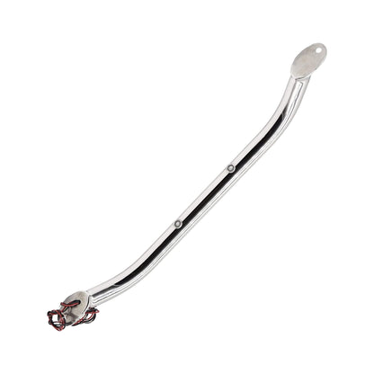 Marine City 16-Inch Grab Rail Handle with 2 Blue LED Lights–304 Stainless Steel Marine City