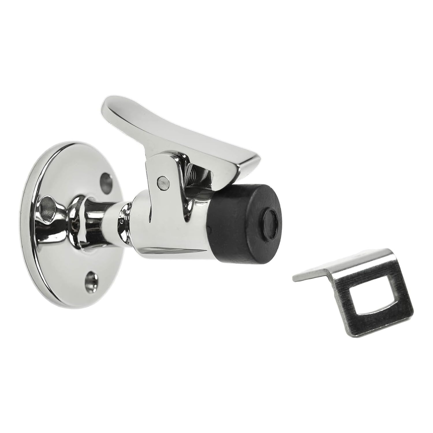 Marine City Juego de tope y cierre de puerta de acero inoxidable 316 - L: 2,5 pulgadas, base: 2 pulgadas