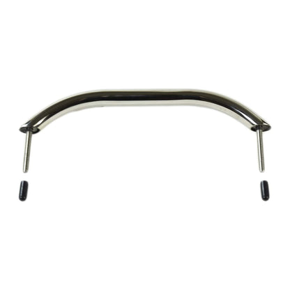Marine City 11” Stainless Steel Oval Tube Boat Handrail with Flange & Studs