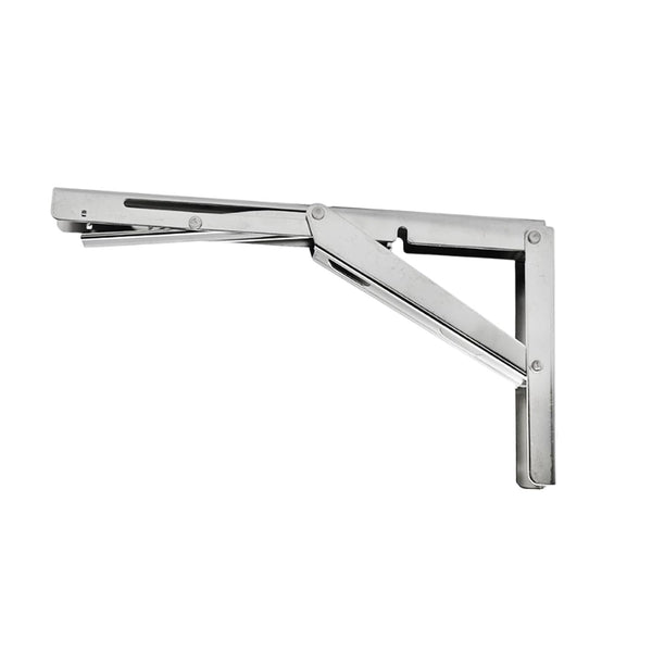 Marine City 304 Stainless Steel Table Bracket – 12” Folding Shelf Bracket