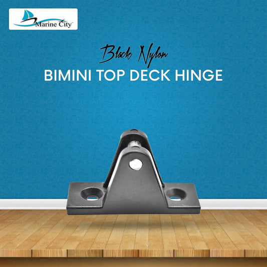 Marine City Nylon Bimini Top Deck Hinges Corrosion & Water-Resistant (Pack of 2) Marine City