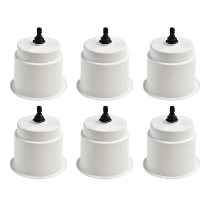 Marine City White Closeable Plastic Cup Holder with Drain – Fits 30 oz Marine City Hardware