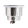 Marine City Stainless Steel Green LED Cup Holder with Drain Corrosion-Resistant
