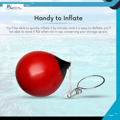 Marine City 12-Inch Inflatable Red Buoy Ball – PVC Mooring & Marker Buoy