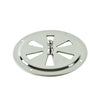 Marine City 4”Stainless Steel Round Butterfly Vent with Center Knob–Shutter Vent