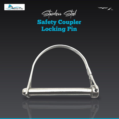 Marine City 5/16” Heavy Duty Stainless Steel Safety Coupler Locking Pins