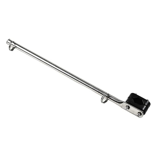 Marine City 316 Stainless Steel Rail Mounted Flag Staff – 15-1/4" Pole