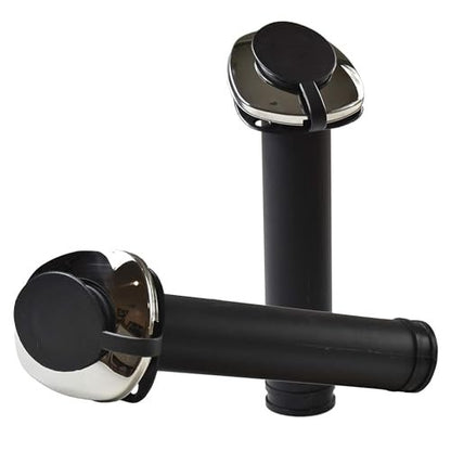 MARINE CITY Black Nylon Flush Mount Rod Holder – UV Stabilized 30° (Pack of 2)