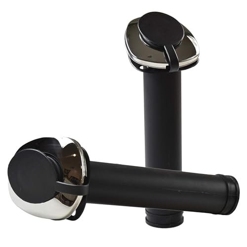 MARINE CITY Black Nylon Flush Mount Rod Holder – UV Stabilized 30° (Pack of 2)