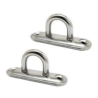 Marine City Oblong Pad Eye Plate – Heavy-Duty Stainless Steel, 3500 lbs Capacity
