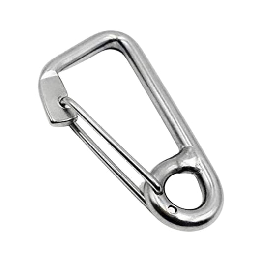 Marine City 316 Stainless Steel Carabiner Spring Snap Hook – 3 Inches for Keys