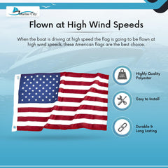 Marine City American Flag for Boats – 20