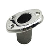 MARINE CITY Deck Flush Base Flag Socket  Stainless Steel, Fits 1" Stanchion Poles