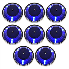 Marine City Stainless Steel LED Drink Cup Holder with Drain – 3 Blue LED Lights