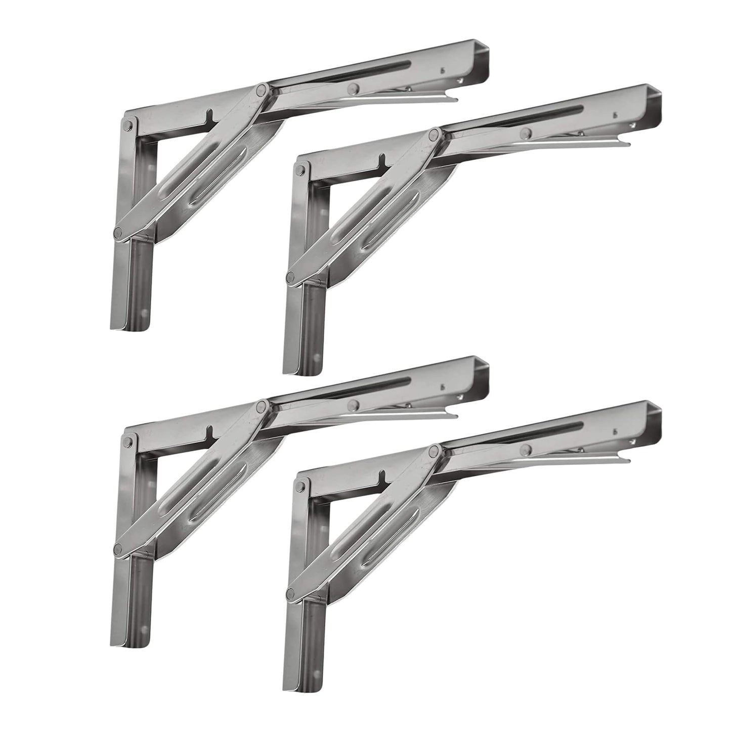 Marine City 304 Stainless Steel Folding Table Bracket – 12” Long Release Arm