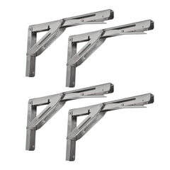 Marine City 304 Stainless Steel Folding Table Bracket – 12” Long Release Arm