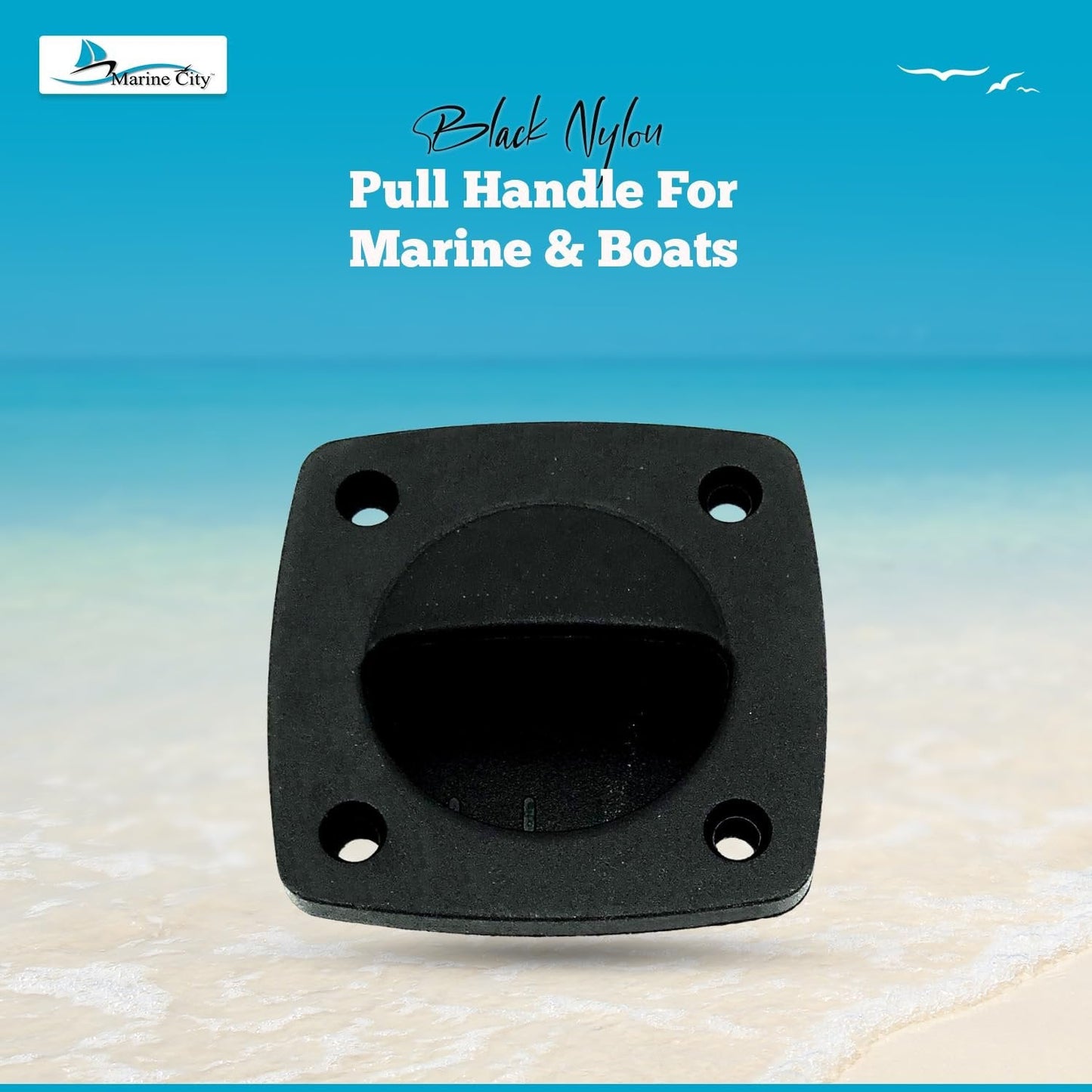 Marine City Black Nylon Pull Handle Durable, Corrosion-Resistant, Ergonomic Grip MARINE CITY