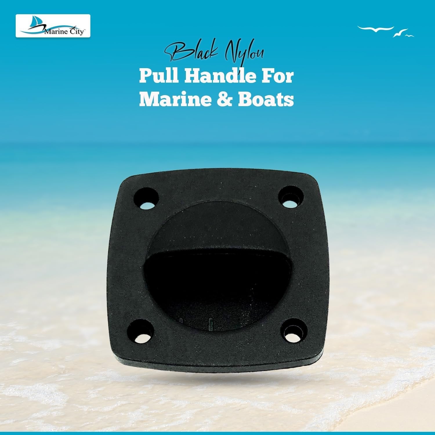Marine City Black Nylon Pull Handle Durable, Corrosion-Resistant, Ergonomic Grip MARINE CITY