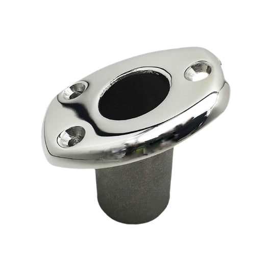 MARINE CITY Deck Flush Base Flag Socket – 316 Stainless Steel, Fits 20 mm Poles Marine City