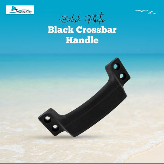 Marine City Black Plastic Transom Step Handle – 6-3/8” Width, Glass-Reinforced